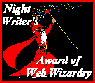 Night Writer's Web Wizardry Award